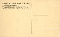 CPA Fougeres Le Chateau La Tour de Coigny
