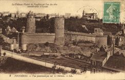 VINTAGE POSTCARD Ferns Panoramic View on the Castle