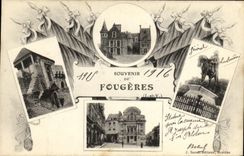 VINTAGE POSTCARD To remember of Ferns