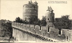 VINTAGE POSTCARD Ferns the Castle the large curtain