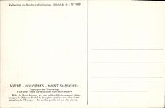 CPA Fougeres L Eglise Saint Sulpice A gauche le Chateau