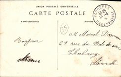 VINTAGE POSTCARD Ferns L Church Saint Sulpice and the Castle