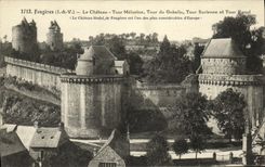 VINTAGE POSTCARD Ferns the Castle Turn Melusine Turn of the Goblin Turn Surienne and Tour Raoul