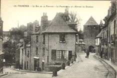 CPA Fougeres Le Bas de la Pinterie La fourchette et l entree du chateau