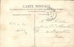 VINTAGE POSTCARD Ferns the statue of the General Count de Lariboisiere children