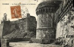 CPA Fougeres La Porte Saint Sulpice et le Chateau