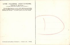 CPA Fougeres Tour Surienne et rue du Chateau