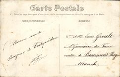 VINTAGE POSTCARD Geveze the Castle of Beauvais dimensions Northern