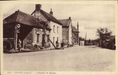 VINTAGE POSTCARD Goven L Arrived of Rennes