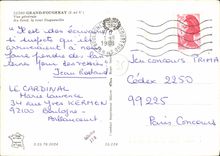 MODERN CARD Large Fougeray View At the bottom the Duguesclin tower