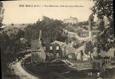 CPA Hede Vue Generale Cote des Vieux Moulins