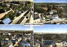 MODERN CARD In Plane With the Top Of Borough L Hermitage