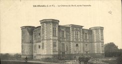 CPA Iffendic Le Chateau du Brell Apres L Incendie