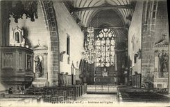 CPA Les Ifs Interieur de L Eglise