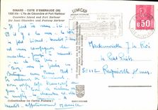 MODERN CARD Dinard Dimensions D Emerald L island of Cezembre and Fort Harbor