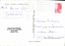 MODERN CARD Janze Souvenir the megalithic rock with the fairies Monument