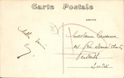 VINTAGE POSTCARD Janze L Pond of the Small square Boat