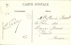 VINTAGE POSTCARD Jouvente the coastguard path