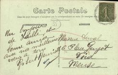 VINTAGE POSTCARD Surroundings of Rennes Laille the valley of Boel Boat