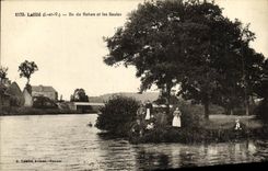 VINTAGE POSTCARD Laille Island of Rohan and Willows nice shot