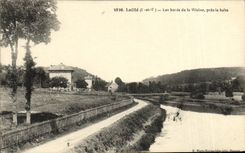 VINTAGE POSTCARD Laille Island of Rohan and Willows