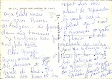 MODERN CARD Langon Wearing of Rock the vaiduc the young ladies Hotle Hameline Bridge of Rock