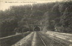 VINTAGE POSTCARD Langon the Tunnel of Corbinieres