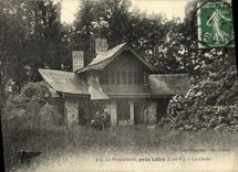 VINTAGE POSTCARD Pouparderie close Liffre the country cottage