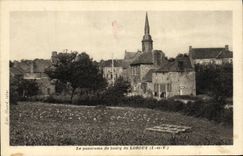VINTAGE POSTCARD Loroux the Panorama of the Borough