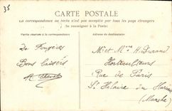 VINTAGE POSTCARD Louvigne of Serves Castle of Monthorin the surroundings of Ferns