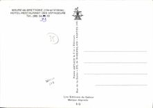 MODERN CARD Moor of Brittany Hotel restoring of the Travellers