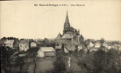 CPA Maure de Bretagne Vue Generale