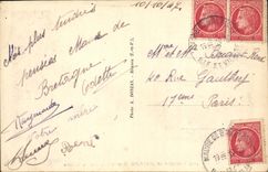 VINTAGE POSTCARD Moor of Brittany Street of the Station