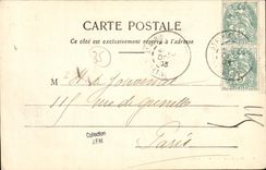 VINTAGE POSTCARD Wall Castle of the Olivier City