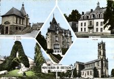 CPM Montauban De Bretagne Mairie Grotte Ribaudiere Fromagerie