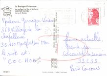 MODERN CARD Picturesque Brittany With the confluence of Meu and Garun the street St Nicolas