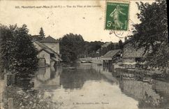 VINTAGE POSTCARD Brittany Montfort On Meu Seen of Meu and the Laundrettes