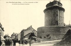 VINTAGE POSTCARD Brittany Montfort the Tower Built in 1389 and currently being used as prison
