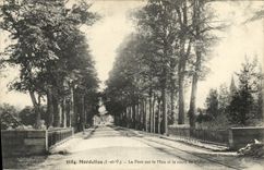 VINTAGE POSTCARD Mordelles the Bridge On Meu the Road of Pletan