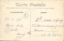 VINTAGE POSTCARD Mordelles Park and Castle of High the Drill