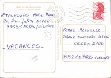 MODERN CARD Noyat on Unpleasant the town hall the place of L church