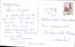 MODERN CARD Paimpont Castle of Comper