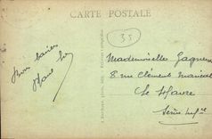 POSTAL Paimpont de la VENDIMIA el valle sin vuelta hacia banco