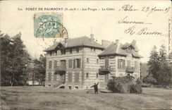 VINTAGE POSTCARD Paimpont Drill Forging mills the country cottage