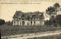 VINTAGE POSTCARD Paimpont Foret of Castle of Broceliande dimensions L pond