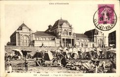 CPA Parame Plage de la Hoguette Le Casino