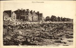 CPA Parame Plage de la Hoguette Le Casino et le grand hotel