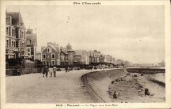 CPA Parame La Digue Vers Saint Malo