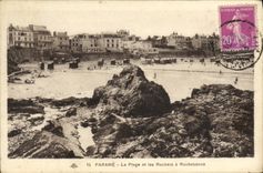 CPA Parame La Digue et les Rochers a Rochebonne
