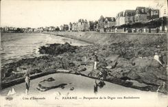 CPA Parame Perspective de la digue vers Rochedonne 